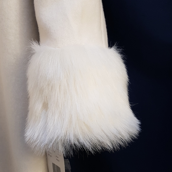 JP 1893 Off white wool blend coat 8P - Picture 3 of 8